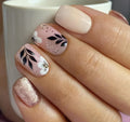 Press-On Nail Set Floral Graphic Quick Application Long-Lasting Wear