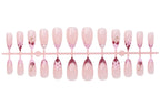 Press-On Nail Set Floral Heart Polka Dot Easy Application