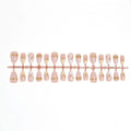 Press-On Nail Set Floral & Jeweled Self-Adhesive
