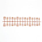 Press-On Nail Set Floral & Jeweled Self-Adhesive