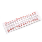 Press-On Nail Set Floral Lace Peel & Press Non-Toxic