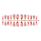 Press-On Nail Set Floral & Leopard Designs