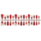 Press-On Nail Set Floral Motifs & Gloss Finish