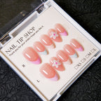 Press-On Nail Set Floral No Glue 30-Piece