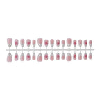 Press-On Nail Set Floral No Glue & Reusable