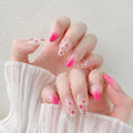 Press-On Nail Set Floral Ombre Adhesive Strips