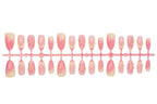 Press-On Nail Set Floral & Ombre Easy Apply