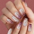 Press-On Nail Set Floral Ombre Salon-Quality & Easy Application