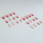 Press-On Nail Set Floral Ombre Salon-Quality & Easy Application