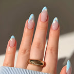 Press-On Nail Set Floral Pastel Pre-Sized & Adhesive Included