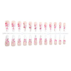 Press-On Nail Set Floral Pattern Durable & Comfortable Fit
