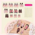 Press-On Nail Set Floral Patterns Reusable & Easy Application