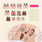 Press-On Nail Set Floral Patterns Reusable & Easy Application