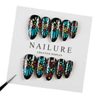 Press-On Nail Set Floral Peel And Stick 24-Piece
