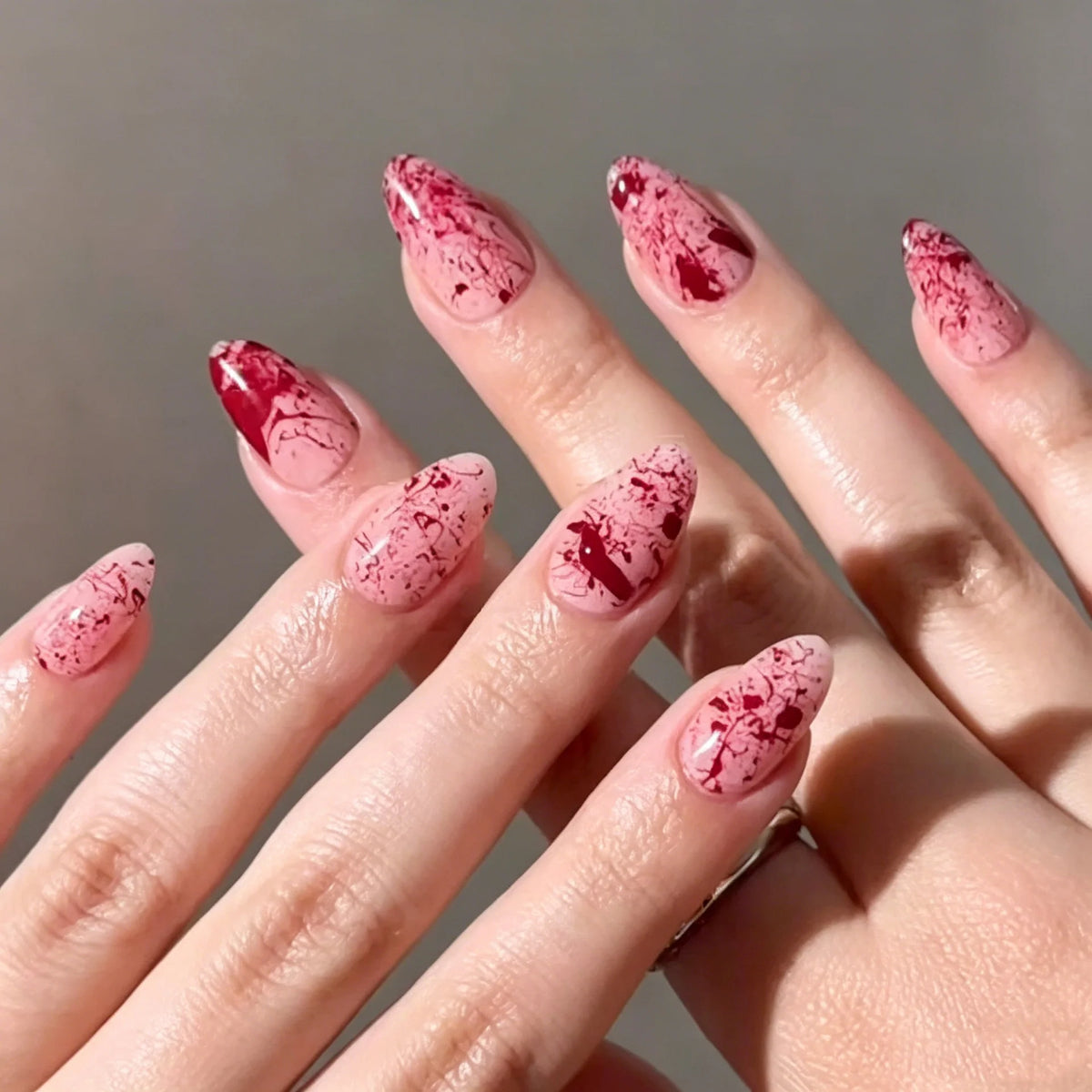 Press-On Nail Set Floral Peel-And-Stick Comfortable Fit