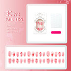 Press-On Nail Set Floral Peel-And-Stick Comfortable Fit