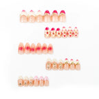 Press-On Nail Set Floral Peel-And-Stick & Durable Synthetic