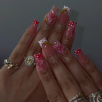 Press-On Nail Set Floral Peel & Press 24 Pieces