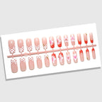 Press-On Nail Set Floral Peel & Press 24 Pieces