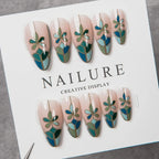 Press-On Nail Set Floral Peel & Stick 24-Piece