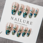 Press-On Nail Set Floral Peel & Stick 24-Piece
