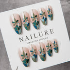 Press-On Nail Set Floral Peel & Stick 24-Piece
