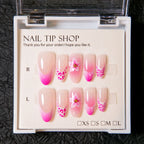 Press-On Nail Set Floral Peel & Stick Comfortable Fit