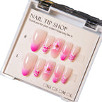 Press-On Nail Set Floral Peel & Stick Comfortable Fit