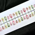 Press-On Nail Set Floral Peel & Stick Long-Lasting