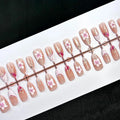 Press-On Nail Set Floral Peel & Stick Multiple Sizes