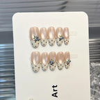 Press-On Nail Set Floral & Polka Dot Glue-Free