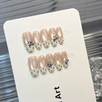 Press-On Nail Set Floral & Polka Dot Glue-Free