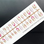 Press-On Nail Set Floral & Polka Dot Ready Adhesive