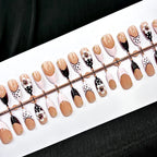 Press-On Nail Set Floral & Polka Dot Reusable