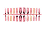 Press-On Nail Set Floral & Polka Dot Reusable