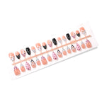 Press-On Nail Set Floral & Polka Dot Self-Adhesive Non-Toxic