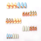 Press-On Nail Set Floral Pre-Designed & Long-Lasting