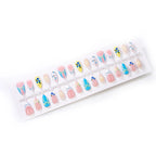 Press-On Nail Set Floral Pre-Glued & Reusable