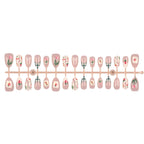 Press-On Nail Set Floral Print 30 Tips