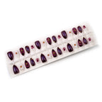 Press-On Nail Set Floral Reusable Comfortable Fit