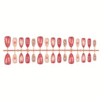 Press-On Nail Set Floral Reusable & Easy Application