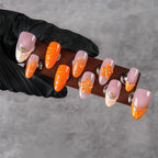 Press-On Nail Set Floral Reusable Easy Application