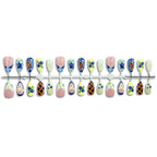 Press-On Nail Set Floral Reusable & Easy Application