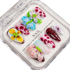 Press-On Nail Set Floral Reusable Instant Application