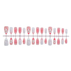 Press-On Nail Set Floral Reusable Non-Toxic