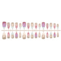 Press-On Nail Set Floral Salon-Quality & Reusable