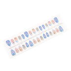 Press-On Nail Set Floral & Self-Adhesive