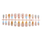 Press-On Nail Set Floral Self-Adhesive Chip-Resistant