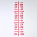Press-On Nail Set Floral Self-Adhesive Comfort Fit