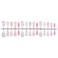 Press-On Nail Set Floral Self-Adhesive & Long-Lasting
